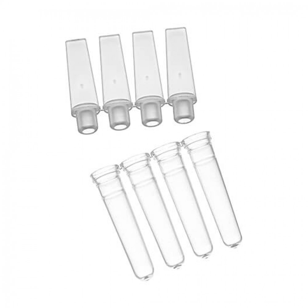 Strip de 100 uL com tampas em tiras de 4 microtubos para Rotor Gene® Q.