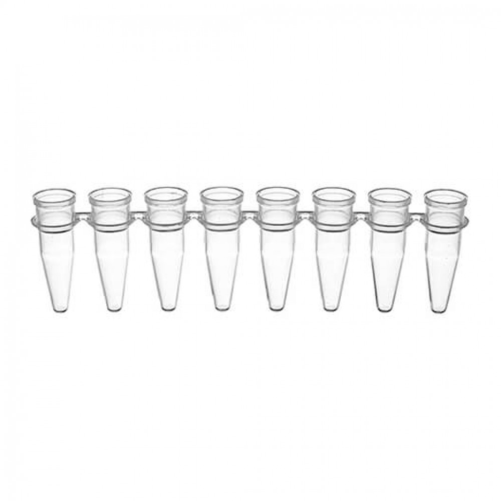 Tiras de 8 tubos para PCR de 200 uL